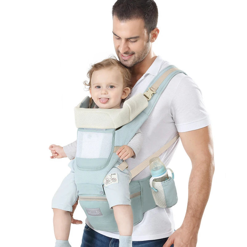 Baby Carrier with Hip Seat 6 in 1 Baby Wrap