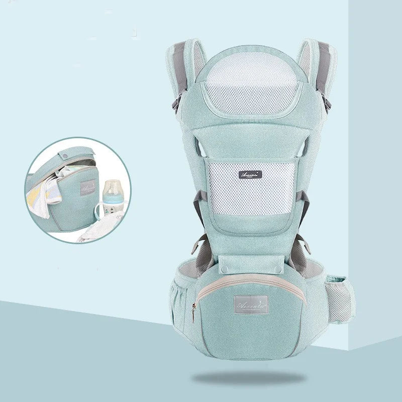 Baby Carrier with Hip Seat 6 in 1 Baby Wrap
