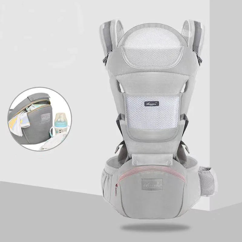 Baby Carrier with Hip Seat 6 in 1 Baby Wrap