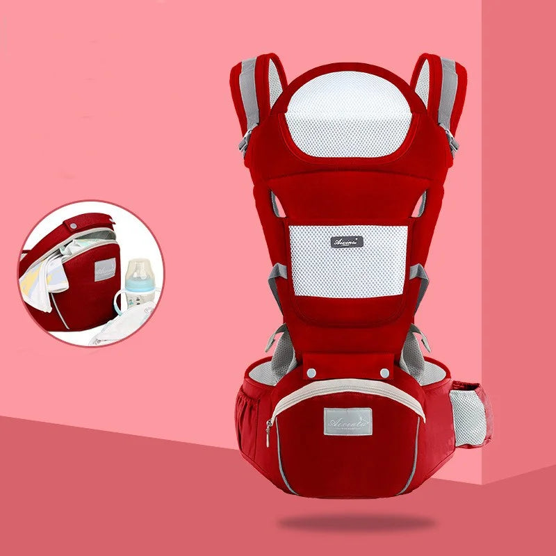 Baby Carrier with Hip Seat 6 in 1 Baby Wrap