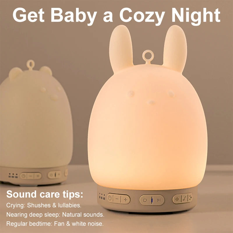 2026 Baby Sleep Soother Lullabies White Noise Machine Bedroom Light Nursery Essential Portable Speaker