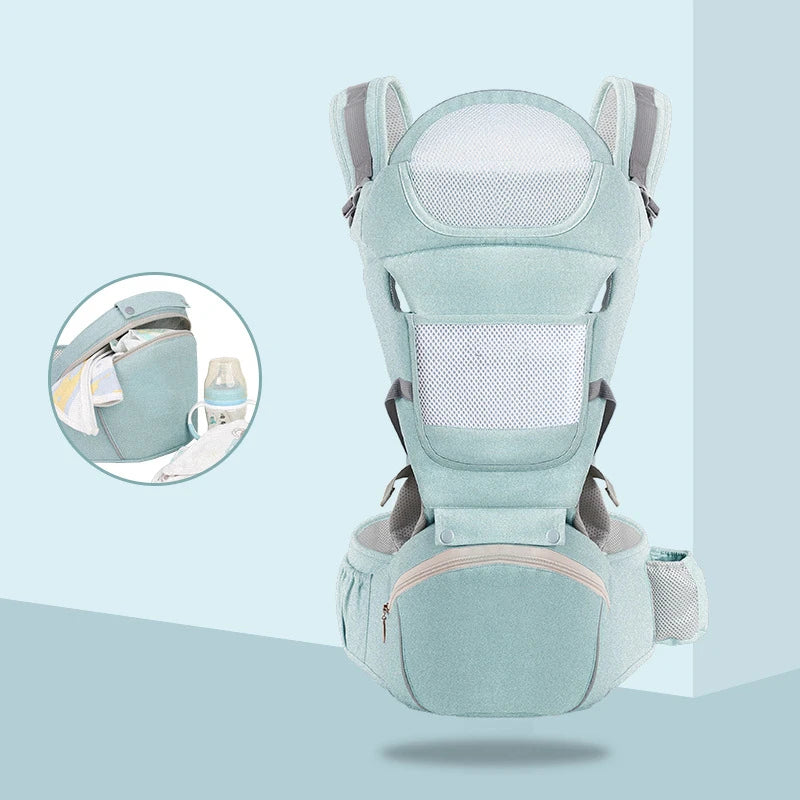 Baby Carrier with Hip Seat 6 in 1 Baby Wrap
